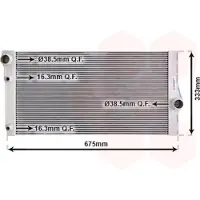 VAN WEZEL 06002410 Radiateur Refroidisseur d'eau Refroidisseur de moteur pour BMW 5 Touring (F11) 5 Limousine (F10) 7 (F01, F02, F03, F04) 5 GT (F07) 6 Gran Coupe (F06)