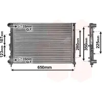 VAN WEZEL Radiateur (refroidissement du moteur)
