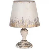 Clayre & Eef Lampe de table Ø 32x47 cm Beige Métal