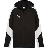 Puma Veste de survêtement 'TeamEvostripe' noir / blanc