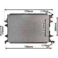 VAN WEZEL 58002370 Radiateur Refroidisseur d'eau Refroidisseur de moteur pour VW Jetta IV (162, 163, AV3, AV2)