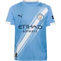Puma Manchester City Fc 25/26 Replica Home Junior Short Sleeve T-shirt Bleu 13-14 Years Enfants