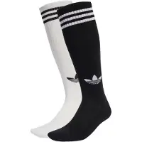 Adidas Originals Chaussettes montantes '3-Stripes Knee 2 Pairs' noir / blanc