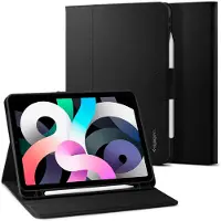 Spigen Coque tablette Liquid Air Folio Apple iPad Air 11 pouces (2026) M4 / (2025) M3 / (2024) M2 / Air 5 (2022) / Air 4 (2020) - Black