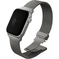 Uniq Dante Pro Apple Watch Strap 40/41/42mm Stainless Steel - Titanium (304 Acier inoxydable, Acier inoxydable), Sangles de montre, Argent