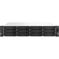 Qnap TS-1264U-RP NAS Rack (2 U) Ethernet/LAN Aluminium, Noir