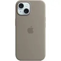 Apple Coque en silicone avec MagSafe pour iPhone 15 - Argile