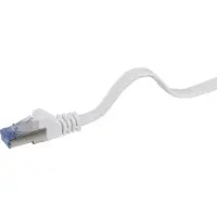 Renkforce - Câble de raccordement - RJ-45 (M) à RJ-45 (M) - 15 m - U/FTP - CAT 6a - sans halogène, moulé, sans crochet, plat - gris