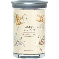 Yankee candle Bougie culbutante Signature en laine douce et ambre 567,0 g