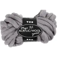 Creativ Company Laine Mega XL, 300g, environ 15m gris