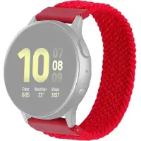 Cover-Discount 22mm bracelet en nylon boucle rouge (22 mm, Silicone), Sangles de montre, Rouge