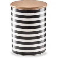 Zeller Récipient en céramique STRIPES avec couvercle, 900 ml,