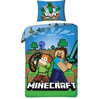 Minecraft - Literie - 140 x 200 cm + 70 x 90 cm (140 x 200 cm, 70 x 90 cm)