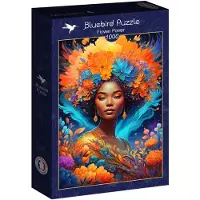 Blue Bird Flower Power