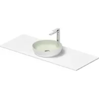 Duravit Set de lavabos Sivida rond avec console 1280x500x123mm, 268015FG00