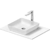Duravit Sivida Set lavabos rectangulaires incl. console 680x500x123mm, 2680173200