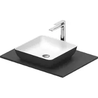 Duravit Sivida Set lavabos rectangulaires incl. console 680x500x123mm, 268017FI00