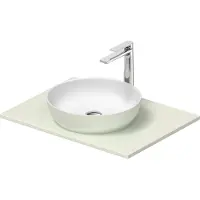 Duravit Set de lavabos Sivida rond avec console 680x500x123mm, 268012FH00