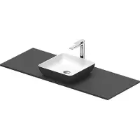 Duravit Sivida Set lavabos rectangulaires incl. console 1280x500x123mm, 268020FI00