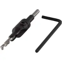 Wolfcraft 1 foret d'amorçage avec fraise à lamer ø3,5-9,5mm (3,5 mm, 5 mm)