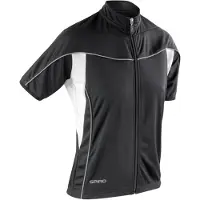 Result Spiro - Maillot "Bikewear" Zip intégral pour femme LT4633 (L) (Noir/Blanc)