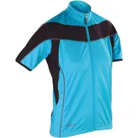 Result Spiro - Maillot « Bikewear » avec fermeture éclair intégrale pour femmes LT4633 (XS) (bleu aqua/noir)