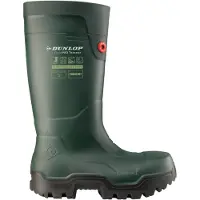 Dunlop Unisexe, Bottes en caoutchouc, Fieldpro Thermo + vert, EN ISO 20345:2022 S5L CI CR SR FO LG Size 49, Vert, (49)