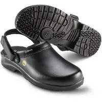Sika Chaussure de travail Fusion ESD sabot ouvert avec bride de talon Noir-41