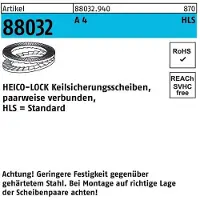 Heico Rondelle d'arrêt à clavette R 88032 HLS-24S A 4 collée 100 pces 100 pces