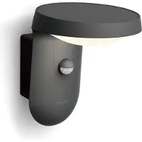 Philips Applique murale d'extérieur avec détecteur de mouvement LED TYLA IR 9W 4000K 930lm IP44 anthracite