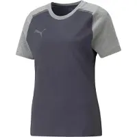 Puma teamCUP Casuals T-Shirt Damen navy grau Gr L