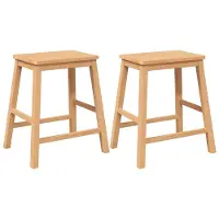 vidaXL Chaises de bar 2 pcs. Bois massif d'hévéa