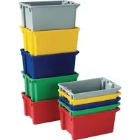PLASTIPOL SCHEU Bac gerbable et emboîtable PP gris - K400/2 28420016