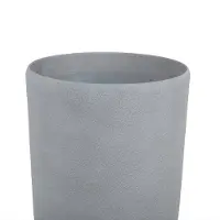 Beliani Bac à fleurs set de 2 pièces gris rond 31 x 31 x 58 cm ABDERA (31 x 58 cm)