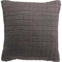 Vivaraise Housses de coussins SWAMI - Gris - 45x45 cm
