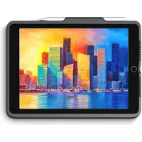 Zagg Pro Keys - Clavier et étui - rétroéclairé - Bluetooth - QWERTY - allemand - noir/gris clavier, noir/gris étui - pour Apple iPad 10.2-inch (7e génération, 8e génération)
