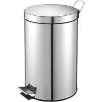 EKO Poubelle à pédale 12 Litres Chromé