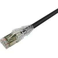 AMP NETCONNECT Câble patch cat 6A S/FTP PiMF, laengde : 1,0 m farve : sort med LSZH kappe (PiMF, S/FTP, CAT6a, 1 m)