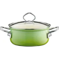Riess Casserole avec couvercle en verre Ø16cm 1 litre Nouvelle Smaragd Induction