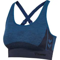 Hummel Cleaa Seamless Sports Top Bleu XS Femme