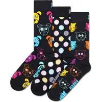 Happy socks Chaussettes 'Classic Dog' bleu marine / jaune / rose / blanc