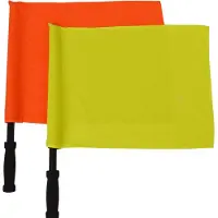 Sportifrance Sporti France Drapeau d'arbitre de ligne Jaune Jaune One Size