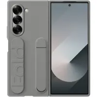 Samsung Galaxy Z Fold 6 Back Cover Silicone avec Support Gris