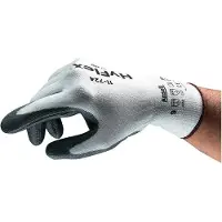 Ansell Gants de protection anti-coupures HyFlex 11-724 taille 8 blanc/gris EN 388 EPI Catégorie II (8)