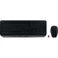 Cherry Gentix Wireless Keyboard And Mouse German Noir