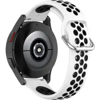 Cover-Discount 20mm Silicone Bracelet Sport troué blanc (20 mm, Silicone), Sangles de montre, Blanc