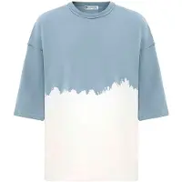 Dandalo T-Shirt bleu-gris / blanc