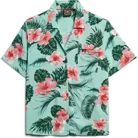 Superdry Chemisier 'Beach Resort' marine / menthe / rose / blanc