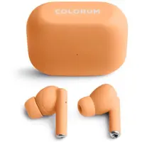 Forever COLORUM TWS, Ecouteurs intra-auriculaires, Bluetooth 5.0, sans fil, intra-auriculaires sport, USB-C, pour Android et IOS, pêche