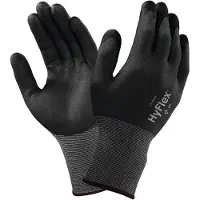 Ansell Gants HyFlex 11-840 taille 10 noir/gris EN 388 EPI Catégorie II (10)